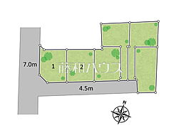 国立市西1丁目　全6区画　宅地分譲 2号地