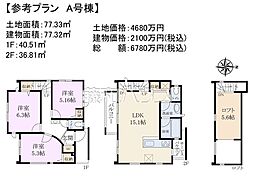 国立市西1丁目　全3区画　建築条件付売地 A号地