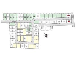 新座市野火止3丁目 全61区画 建築条件付き売地 54号地