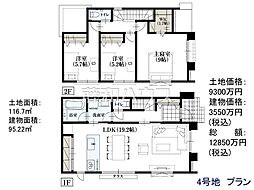 三鷹市上連雀4丁目　全4区画　建築条件付売地 4号地