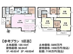 府中市分梅町3丁目　全5区画　建築条件付売地 5号地
