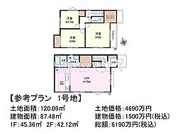 調布市深大寺北町5丁目　全5区画　建築条件付売地 1号地