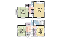 西京区御陵北山 貸家 -