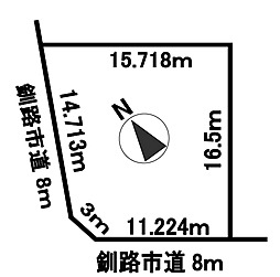 釧路市文苑２丁目の土地