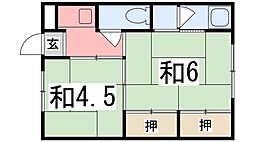 ビレッジハウス西夢前第二2号棟 201