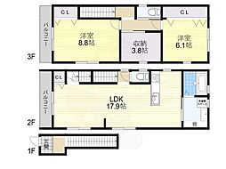 高槻市芥川町４丁目の一戸建て
