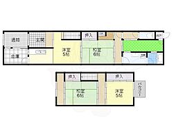 大阪市東住吉区西今川３丁目の一戸建て