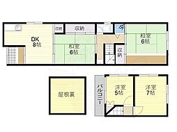 大阪市阿倍野区昭和町２丁目の一戸建て