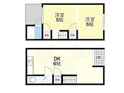 住道矢田連棟貸家（テラス）