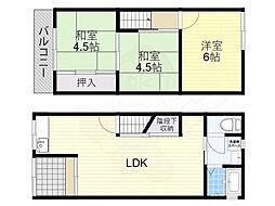 大阪市東住吉区住道矢田1丁目の一戸建て