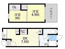 大阪市東住吉区北田辺４丁目の一戸建て