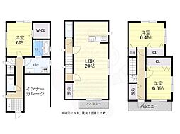 高槻市津之江町3丁目の一戸建て