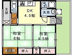 川西町2戸1平屋 1