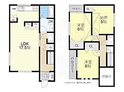 芝生一戸建て貸家