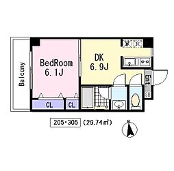 市両マンション ３０５