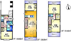 西東京市保谷町4丁目　西武新宿線　田無駅　新築戸建 1号棟