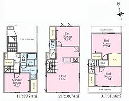 リナージュ西六郷2丁目　新築一戸建て　1期1号棟