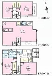 リナージュ西六郷2丁目　新築一戸建て　1期2号棟