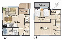 世田谷区喜多見4丁目　新築一戸建て　1号棟