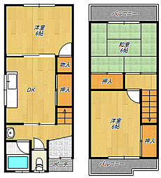 四條畷市西中野2丁目の一戸建て