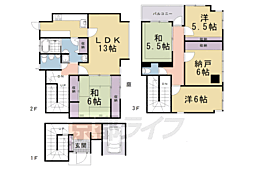京都市伏見区深草大亀谷万帖敷町の一戸建て