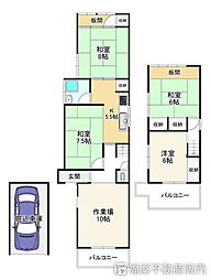 京都市北区紫竹西野山町の一戸建て