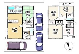 大津市大萱６丁目の一戸建て