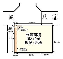 堺市北区南花田町の土地