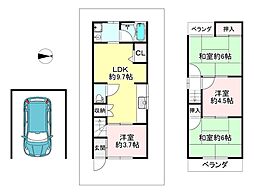 京都市右京区太秦安井東裏町の一戸建て