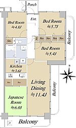 サザンヒルズ学園前1番館