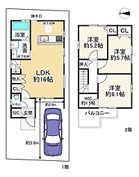 城陽市寺田今橋の一戸建て