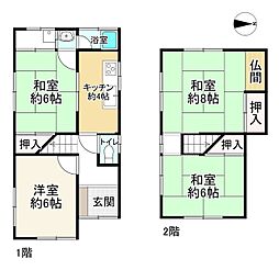 城陽市平川中道表の一戸建て