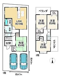 宇治市伊勢田町名木1丁目の一戸建て