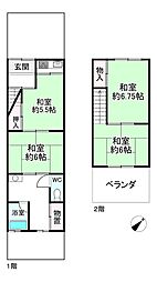 宇治市小倉町南浦の一戸建て
