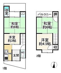 城陽市枇杷庄島ノ宮の一戸建て