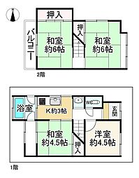 城陽市平川浜道裏の一戸建て