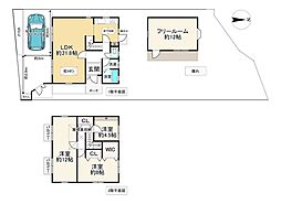 宇治市五ケ庄広岡谷の一戸建て