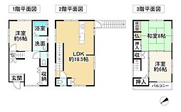 堺市堺区神明町東２丁の一戸建て