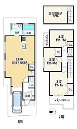 京都市西京区大枝東長町の一戸建て