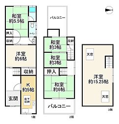 大阪市鶴見区放出東2丁目の一戸建て