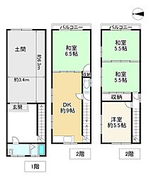 大阪市西成区天下茶屋１丁目の一戸建て