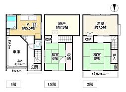 大阪市住吉区遠里小野５丁目の一戸建て