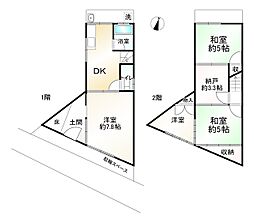 京都市山科区大塚北溝町の一戸建て