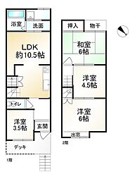 京都市山科区大塚元屋敷町の一戸建て