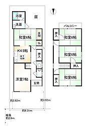 京都市山科区北花山中道町の一戸建て