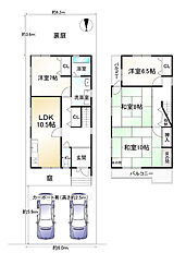 京都市山科区北花山河原町の一戸建て