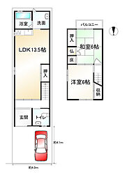 京都市山科区東野南井ノ上町の一戸建て