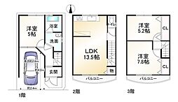 京都市山科区西野広見町の一戸建て