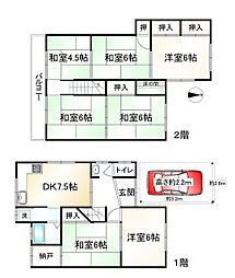 京都市山科区上花山桜谷の一戸建て