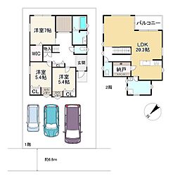 野洲市行畑2丁目2期　1号棟